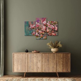 Obraz - Olejomaľba, Rozkvitnutá sakura (90x60 cm)