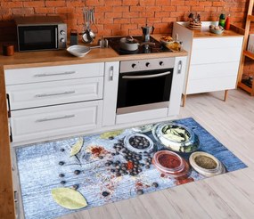 Protišmykový koberec / behúň ANDRE 33550 modrý / zelený