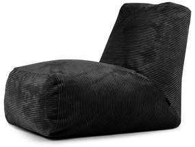 Čierny menčestrový sedací vak Tube – SLOWDOWN