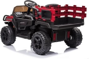 LEAN CARS Batériové autíčko BDM0926 LED MP3 diaľkové červené