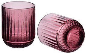 Sada 4 ks sklenic ELISE 260 ml fialová