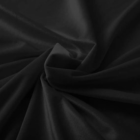 Biante Zamatový prehoz/behúň na posteľ Velvet Prémium SVP-023 Čierny 60x220 cm