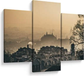 Obraz - Mesto pod hmlou (90x60 cm)
