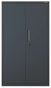 Kovová skriňa MEGAN – antracitová, bez zásuvky, 160 cm