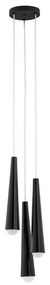 Argon 6103 - Luster na lanku HOLLYWOOD 3xE14/7W/230V čierna