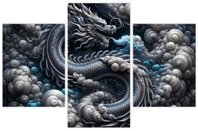 Obraz – Drak v dyme (90x60 cm)