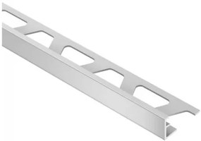 Lišta ukončovací "L" Schlüter chróm mat, hliník elox, dĺžka 250 cm, výška hrany 9 mm, AE90