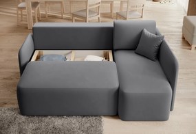 AKCIA Tmavosivá rohová sedacia súprava HADSON pravý roh II. akosť Varianta: Pravý roh