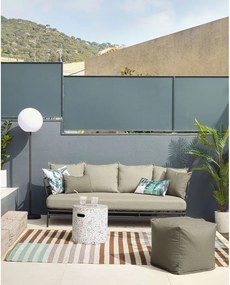 Béžová záhradná pohovka s kovovou konštrukciou Kave Home Mareluz