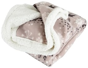 Baránková deka z mikroplyšu BUFFALO NORDIC sivá Rozmer: 150 x 200 cm