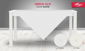 OBRUS ALIS 80X80 CM BIELY