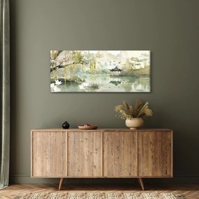 Obraz - Čínske jazero (120x50 cm)