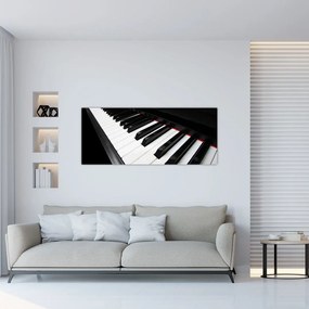 Obraz klávesov piána (120x50 cm)