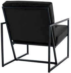Design-Shop Kreslo Avon lounger - zamat - Čierna