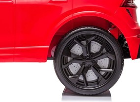 LEAN CARS Elektrické autíčko Audi RS Q8 LED MP3 diaľkové ovládanie červené