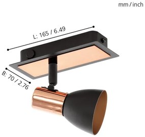 Eglo 94584 - LED bodové svietidlo BARNHAM 1xGU10/3,3W/230V