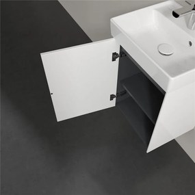 VILLEROY &amp; BOCH Collaro závesná skrinka pod umývadielko, 1 dvierka, pánty vľavo, 410 x 344 x 546 mm, Glossy White, C00500DH