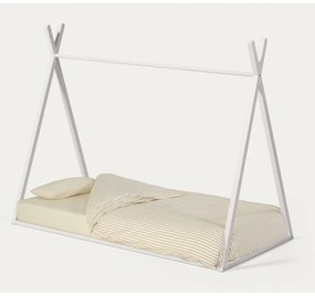 Biela domčeková detská posteľ z bukového dreva s roštom 90x190 cm Maralis – Kave Home