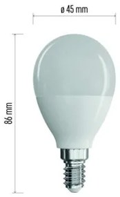 EMOS LED žiarovka Classic Mini Globe, E14, 8W, neutrálna biela