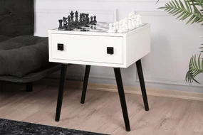 Šachový stolík Chess (Biela + Čierna). Akcia -19%. Vlastná spoľahlivá doprava až k Vám domov. 1072667