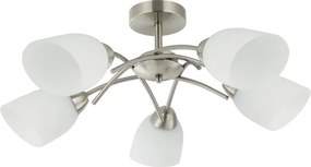 Prisadený luster DONNA 5xE27/60W/230V nikel