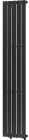 Mexen Boston, vykurovacie teleso 1800 x 376 mm, 740 W, čierna, W213-1800-376-01-70
