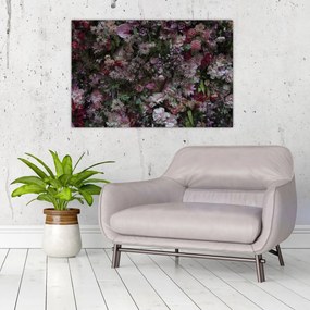 Obraz - Kvetinový múr (90x60 cm)