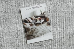 Koberec FLORENCE 24021 Jednofarebný, glamour, so strapcami, plocho tkaný, krémový