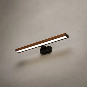 BRILAGI-LED Kúpeľňové osvetlenie zrkadla 3v1 WOODY MIRROR LED/12W/230V 60 cm IP44 čierna/dub