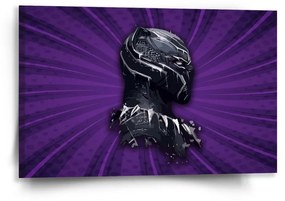 Sablio Obraz BLACK PANTHER z profilu Fialový - 60x40 cm