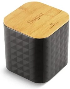 WELLHOX sada chlebníka s 3 dózami v čiernej farbe