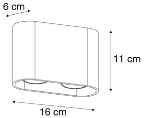 Moderný reflektor biely - Ronda Duo