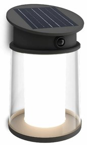 Philips Juda UltraEfficient solárne LED svietidlo so senzorom čierna, 3,2 W, 500 lm, 4000 K