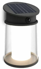 Philips Juda UltraEfficient solárne LED svietidlo so senzorom čierna, 3,2 W, 500 lm, 4000 K