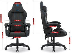 Ergonomické látkové herné kreslo HC-1014 zelená