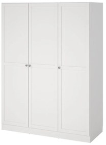 Biela šatníková skriňa 147x200 cm Billund – Tvilum
