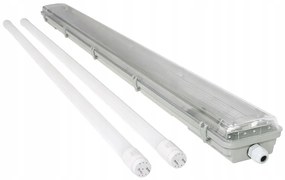 ECOLIGHT Hermetické svietidlo 120 cm + 2x žiarivky PREMIUM - studená biela