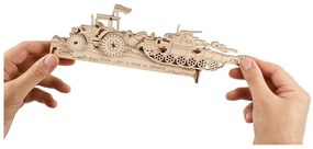 Ugears 3D drevené mechanické puzzle Brave UA Tractor