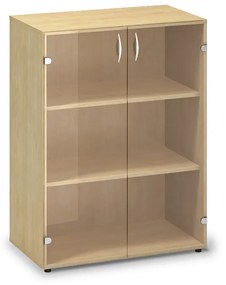 Stredná sklenená skriňa ProOffice 80 x 45,8 x 106,3 cm, divoká hruška