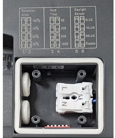 LED Kúpeľ. stropné svietidlo so senzorom ELLÉ LED/24W/230V pr. 26 cm IP54 antr