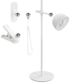 LED Stmievateľná nabíjacia stolná lampa magnetická 4v1 LED/4,2W/3,7V 4000K biela