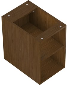 Mexen Box-A, otvorená skrinka s policou 30 cm, orech, 91AX2-0300-470-0-86