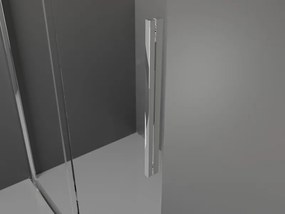 Mexen Velar, sprchový kút s posuvnými dverami 120 x 120 cm, 8mm sklo námraza, chrómová, 871-120-120-31-01
