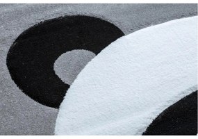 Detský kusový koberec Panda sivý 140x190cm