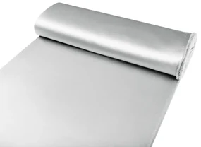 Biante Saténový záves LUX-011 Strieborný 140x220 cm
