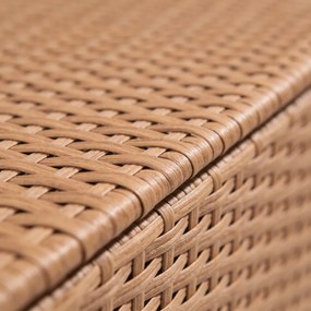 Záhradný úložný box z technoratanu v krémovej farbe XL