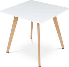 Jedálenský stôl DT-312 biely / naturálny
