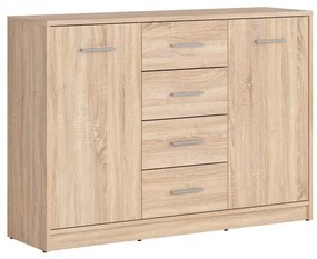 BRW Príborník NEPO PLUS KOM2D4S dub sonoma