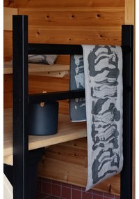 Podložka do sauny Savu 46x150, ľan-tmavo sivá