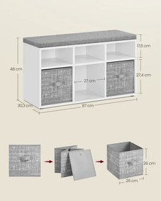 Botník so sedením LSB101W14